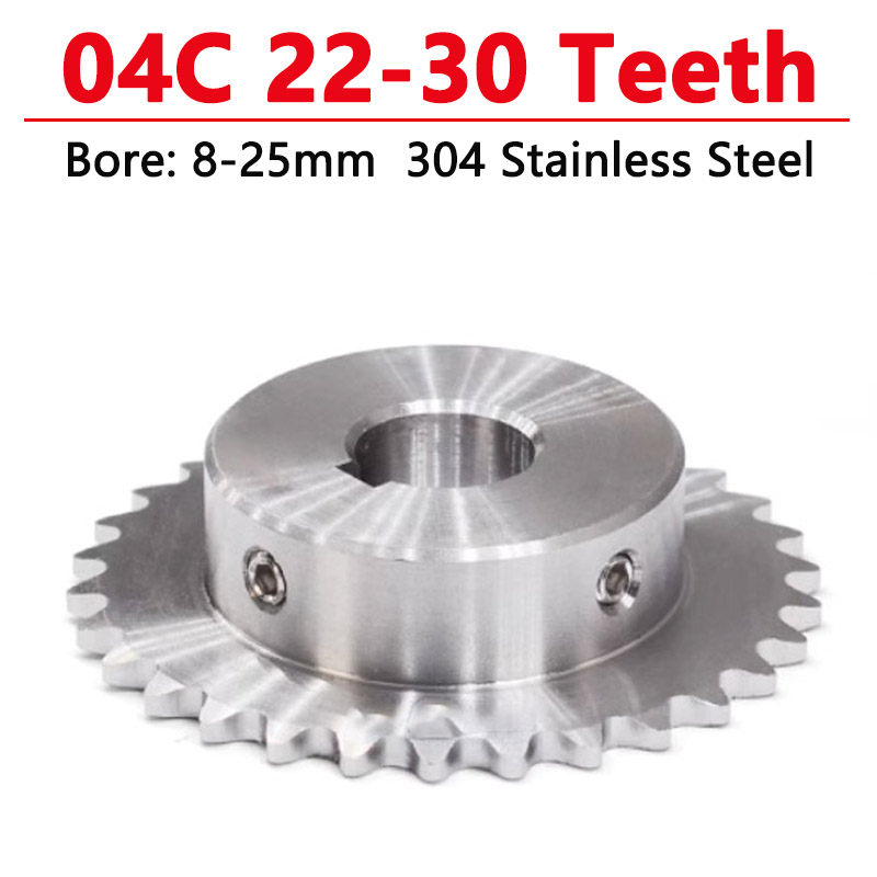 Chain Sprocket Set - 1 шт., 22-30 зубьев, 04C, нержавеющая