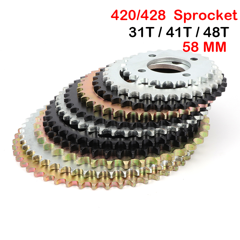 428 Chain - Задняя звездочка для мотоцикла 420/428 цепь