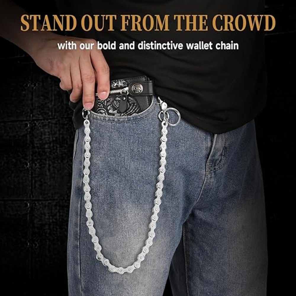 Bicycle Chain - Серебряная цепочка на талию в стиле